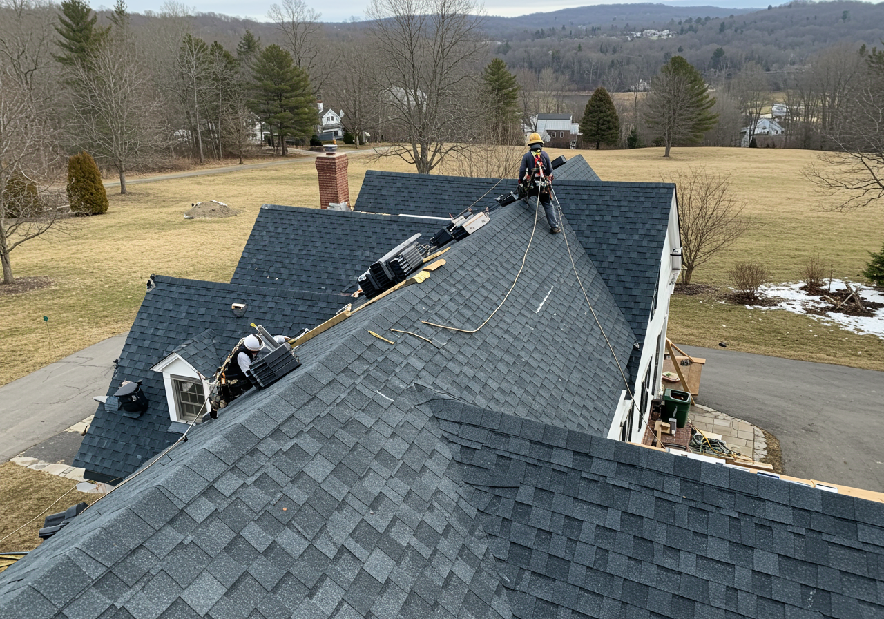 Thomaston Roofing in March