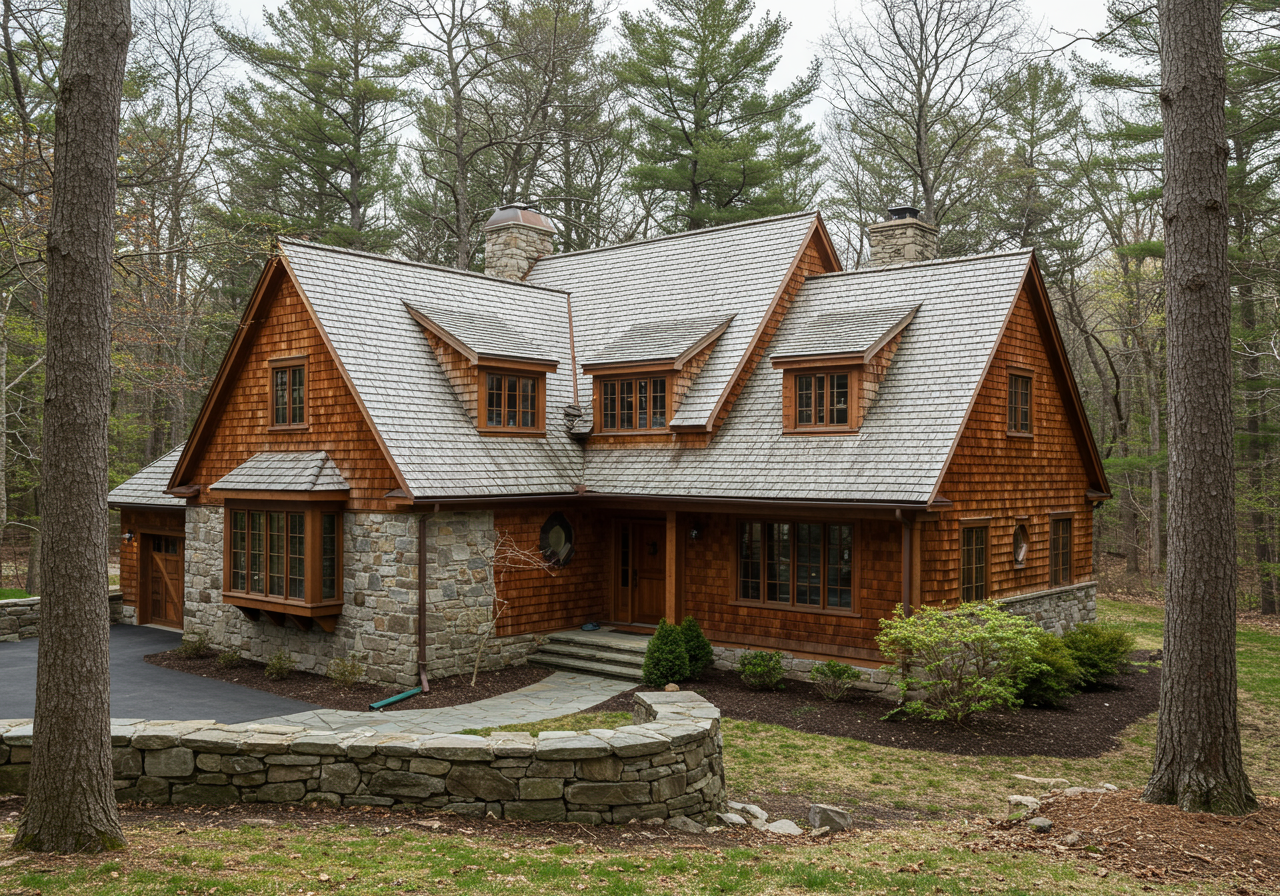 Cedar shake vs. asphalt roofing comparison in Chaplin