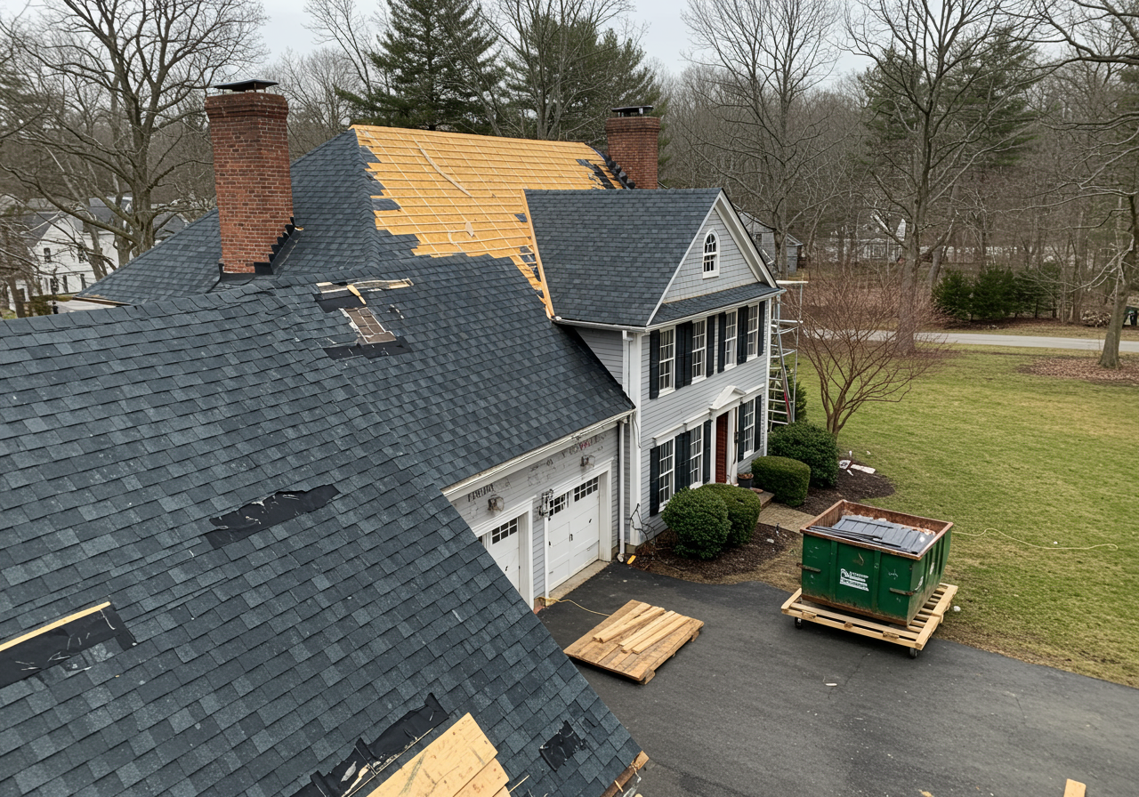 Professional Roof Replacement Site Protection