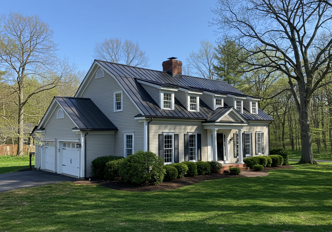 Modern Metal Roofing Blends Seamlessly