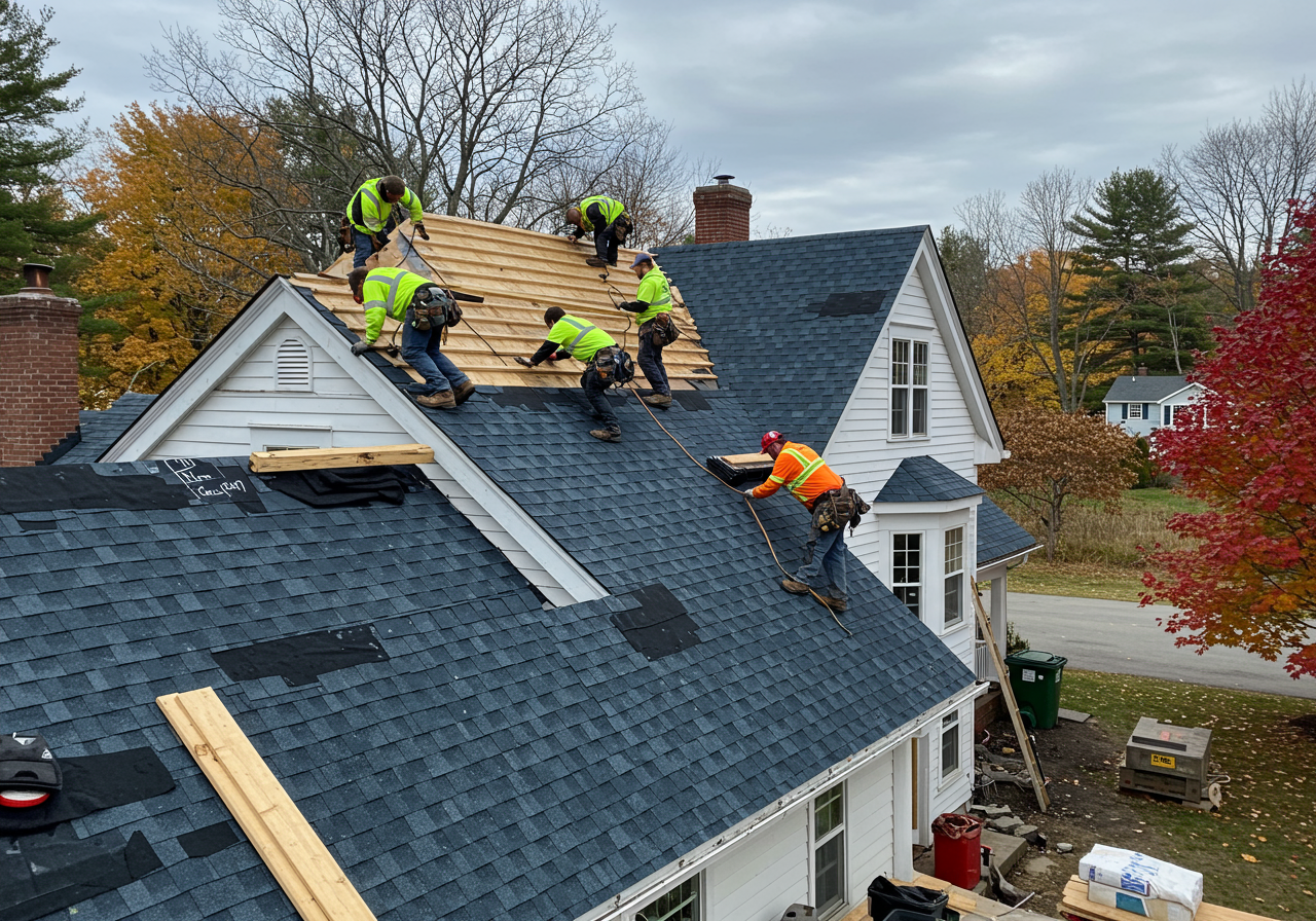 Professional roof replacement in Stratford, Connecticut
