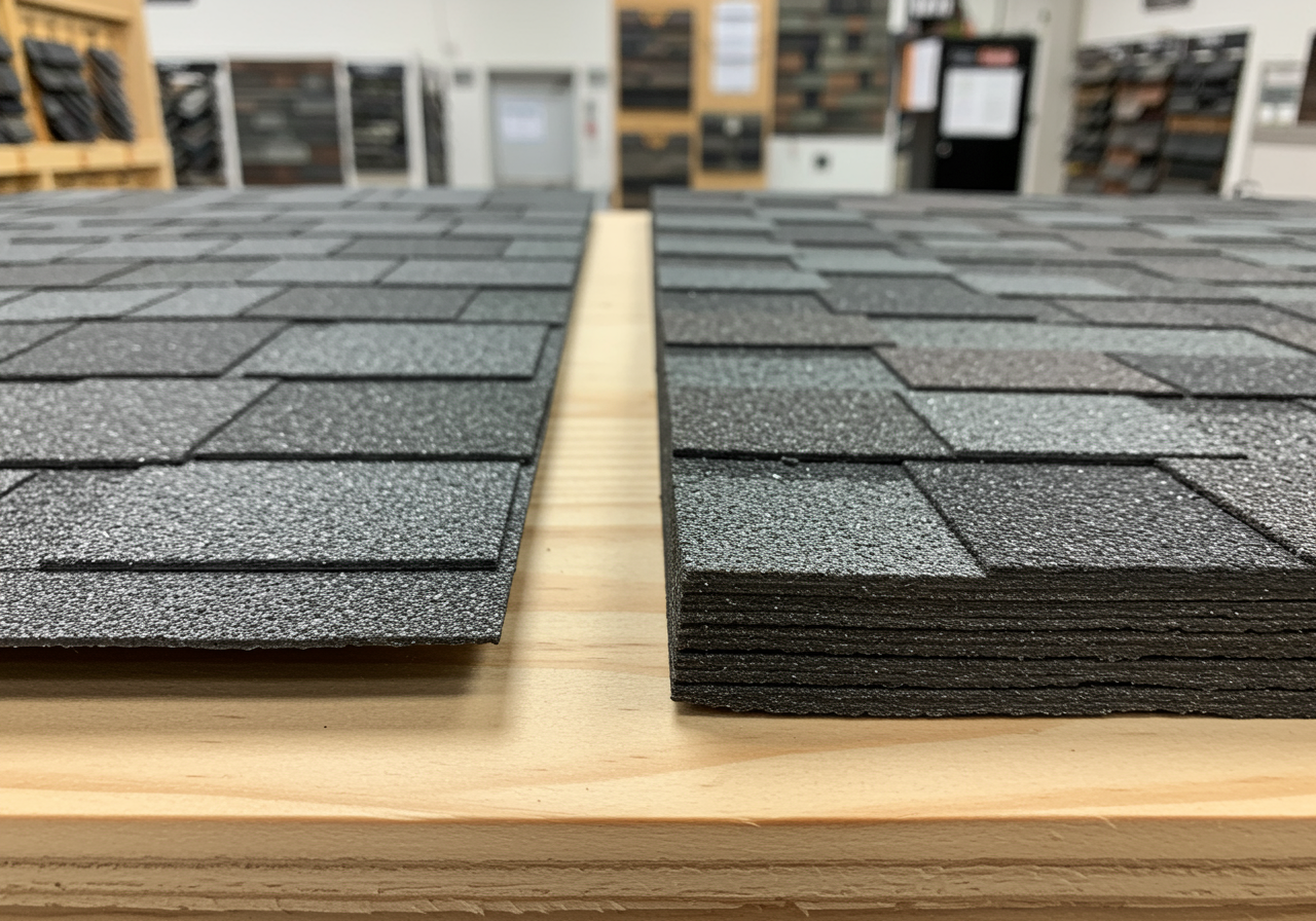 Architectural shingles on an Avon home