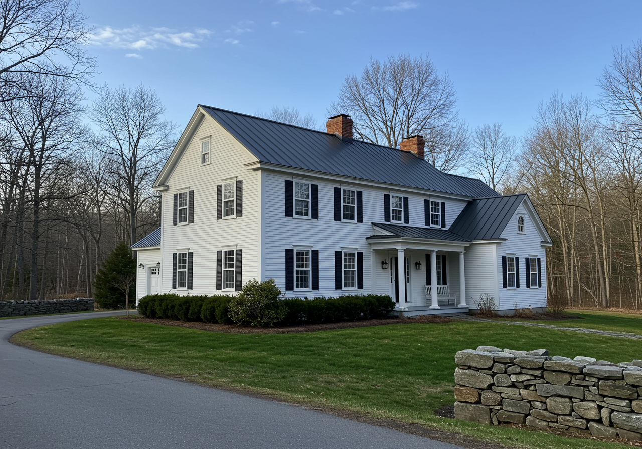 Metal That Reads Like Slate Near Amos Lake