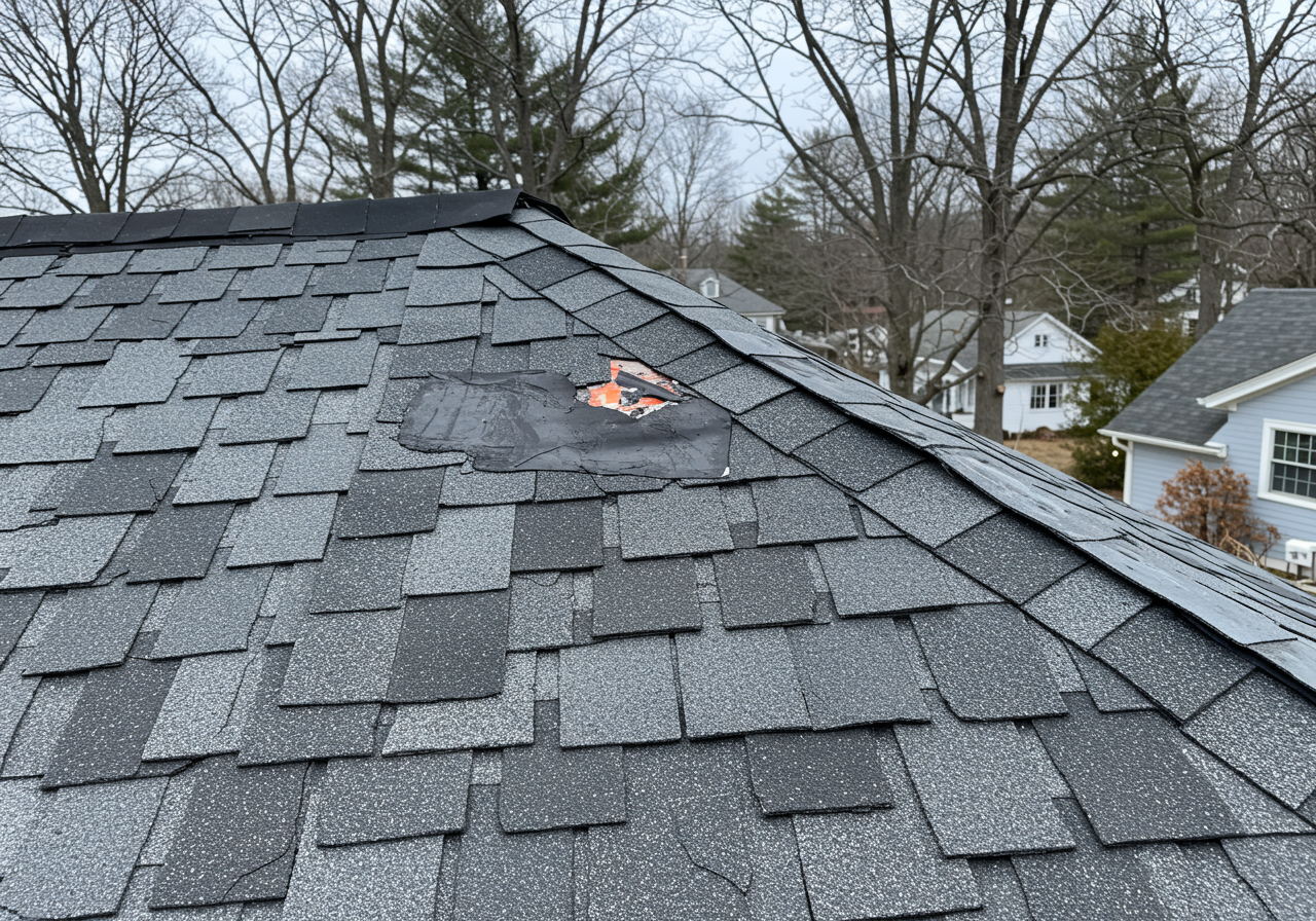 Roof repair vs replacement decision in Thompson, Connecticut