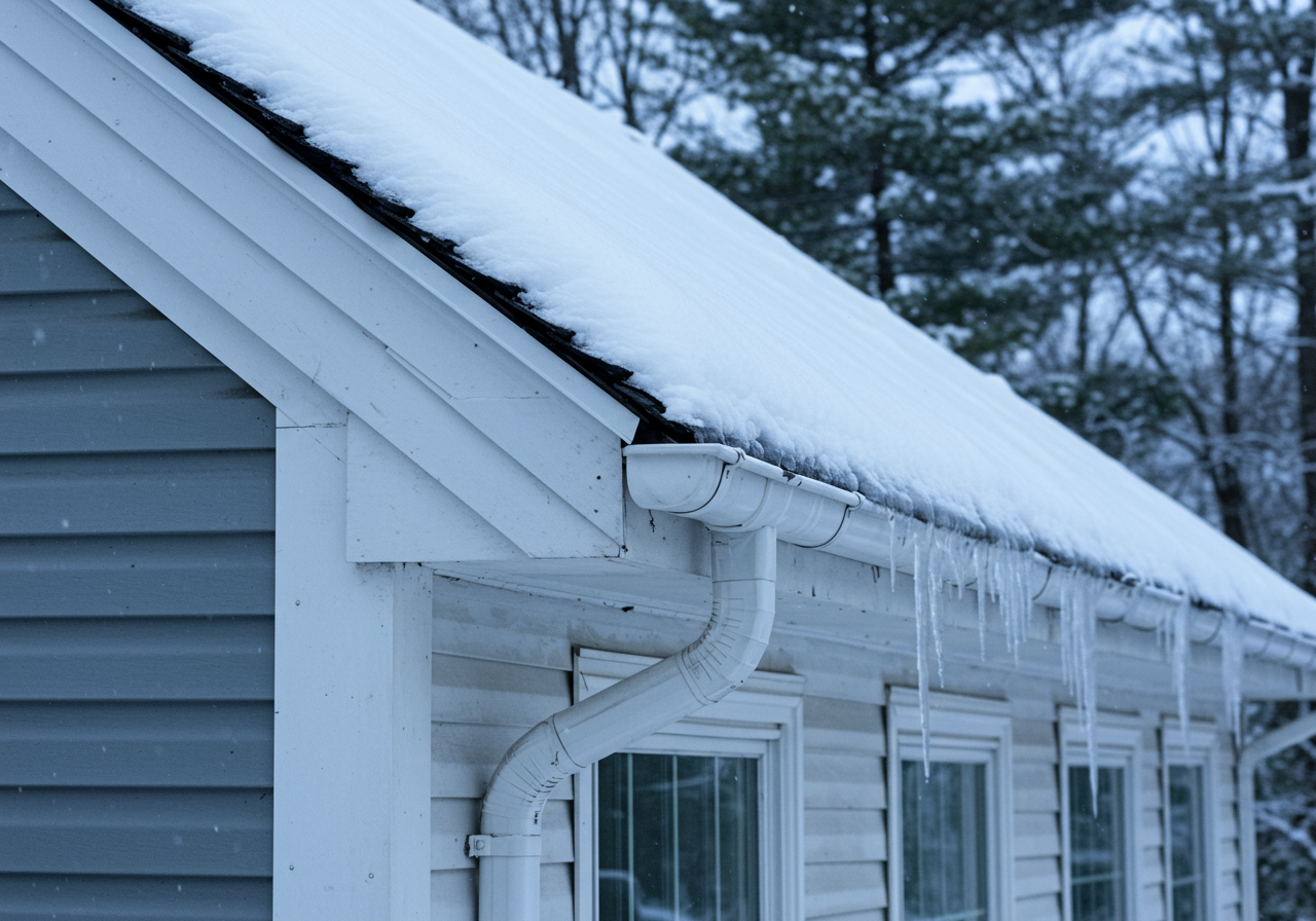 Ice Dams on Colchester Homes