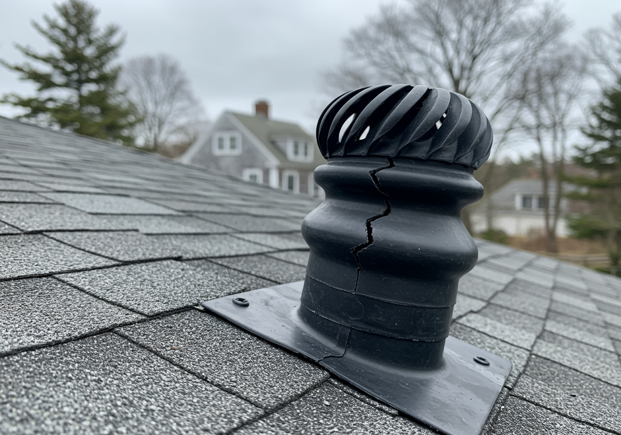 Chimney flashing inspection in Westbrook