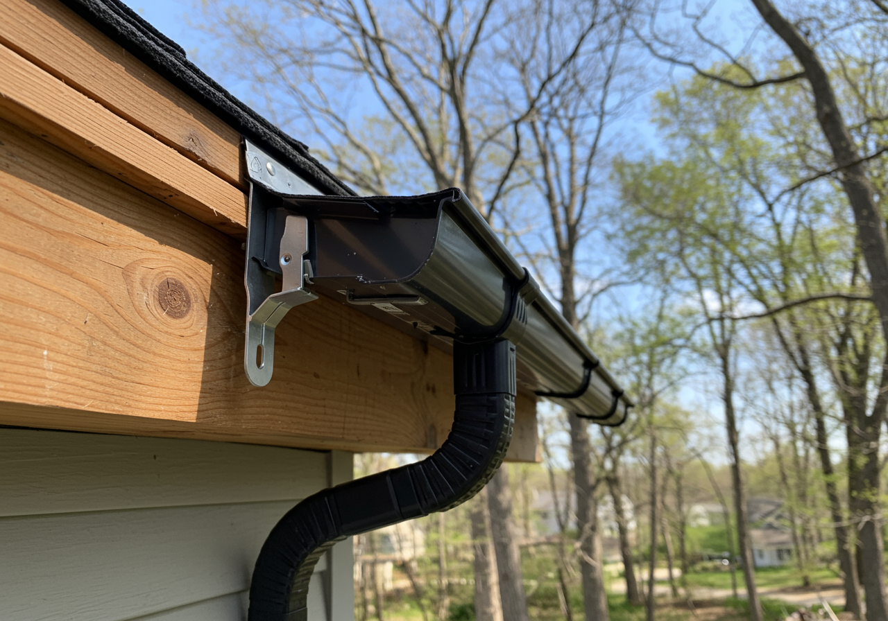 Spring gutter maintenance in Chaplin