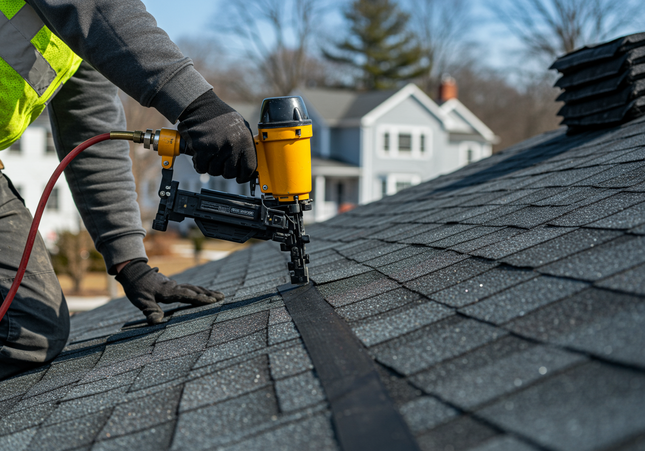 Hurricane-resistant roof installation in New Britain